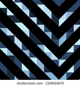 Abstract geometric background with lines of colored triangles. Can be used as poster, banner, border, background, Wallpaper, card, print and etc. Eps10 vector.