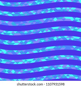 Abstract geometric background with lines of colored triangles. Can be used as poster, banner, border, background, Wallpaper, card, print and etc. Eps10 vector.
