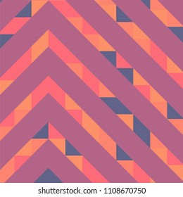 Abstract geometric background with lines of colored triangles. Can be used as poster, banner, border, background, Wallpaper, card, print and etc. Eps10 vector.