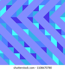 Abstract geometric background with lines of colored triangles. Can be used as poster, banner, border, background, Wallpaper, card, print and etc. Eps10 vector.