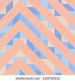 Abstract geometric background with lines of colored triangles. Can be used as poster, banner, border, background, Wallpaper, card, print and etc. Eps10 vector.