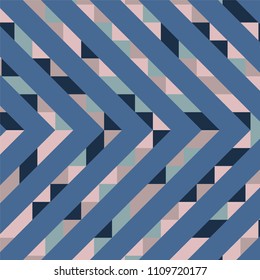 Abstract geometric background with lines of colored triangles. Can be used as poster, banner, border, background, Wallpaper, card, print and etc. Eps10 vector.