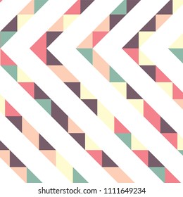 Abstract geometric background with lines of colored triangles. Can be used as poster, banner, border, background, Wallpaper, card, print and etc. Eps10 vector.