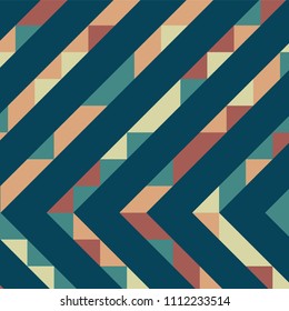 Abstract geometric background with lines of colored triangles. Can be used as poster, banner, border, background, Wallpaper, card, print and etc. Eps10 vector.