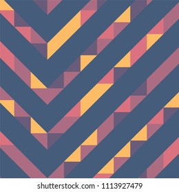 Abstract geometric background with lines of colored triangles. Can be used as poster, banner, border, background, Wallpaper, card, print and etc. Eps10 vector.