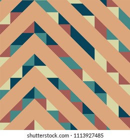 Abstract geometric background with lines of colored triangles. Can be used as poster, banner, border, background, Wallpaper, card, print and etc. Eps10 vector.