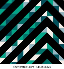 Abstract geometric background with lines of colored triangles. Can be used as poster, banner, border, background, Wallpaper, card, print and etc. Eps10 vector.