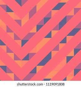 Abstract geometric background with lines of colored triangles. Can be used as poster, banner, border, background, Wallpaper, card, print and etc. Eps10 vector.