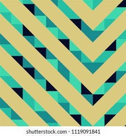 Abstract geometric background with lines of colored triangles. Can be used as poster, banner, border, background, Wallpaper, card, print and etc. Eps10 vector.