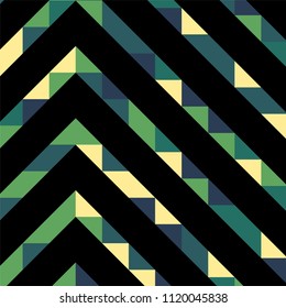 Abstract geometric background with lines of colored triangles. Can be used as poster, banner, border, background, Wallpaper, card, print and etc. Eps10 vector.