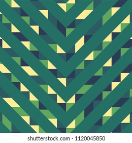 Abstract geometric background with lines of colored triangles. Can be used as poster, banner, border, background, Wallpaper, card, print and etc. Eps10 vector.