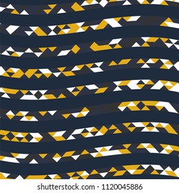 Abstract geometric background with lines of colored triangles. Can be used as poster, banner, border, background, Wallpaper, card, print and etc. Eps10 vector.