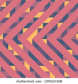 Abstract geometric background with lines of colored triangles. Can be used as poster, banner, border, background, Wallpaper, card, print and etc. Eps10 vector.