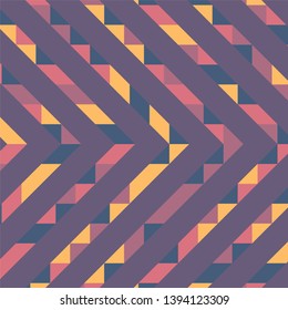 Abstract geometric background with lines of colored triangles. Can be used as poster, banner, border, background, Wallpaper, card, print and etc. Eps10 vector.