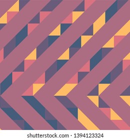 Abstract geometric background with lines of colored triangles. Can be used as poster, banner, border, background, Wallpaper, card, print and etc. Eps10 vector.