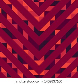 Abstract geometric background with lines of colored triangles. Can be used as poster, banner, border, background, Wallpaper, card, print and etc. Eps10 vector.
