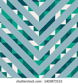 Abstract geometric background with lines of colored triangles. Can be used as poster, banner, border, background, Wallpaper, card, print and etc. Eps10 vector.