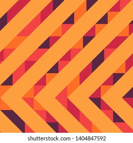 Abstract geometric background with lines of colored triangles. Can be used as poster, banner, border, background, Wallpaper, card, print and etc. Eps10 vector.