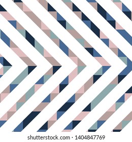 Abstract geometric background with lines of colored triangles. Can be used as poster, banner, border, background, Wallpaper, card, print and etc. Eps10 vector.