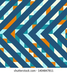 Abstract geometric background with lines of colored triangles. Can be used as poster, banner, border, background, Wallpaper, card, print and etc. Eps10 vector.