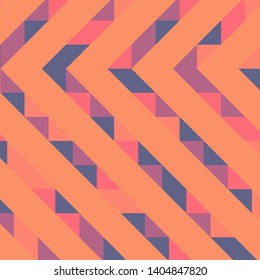 Abstract geometric background with lines of colored triangles. Can be used as poster, banner, border, background, Wallpaper, card, print and etc. Eps10 vector.
