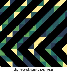 Abstract geometric background with lines of colored triangles. Can be used as poster, banner, border, background, Wallpaper, card, print and etc. Eps10 vector.