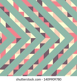 Abstract geometric background with lines of colored triangles. Can be used as poster, banner, border, background, Wallpaper, card, print and etc. Eps10 vector.
