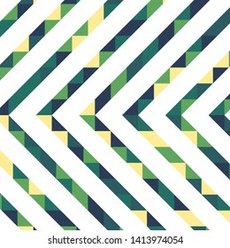 Abstract geometric background with lines of colored triangles. Can be used as poster, banner, border, background, Wallpaper, card, print and etc. Eps10 vector.