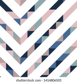 Abstract geometric background with lines of colored triangles. Can be used as poster, banner, border, background, Wallpaper, card, print and etc. Eps10 vector.