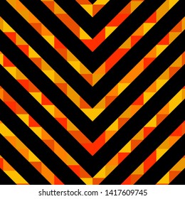 Abstract geometric background with lines of colored triangles. Can be used as poster, banner, border, background, Wallpaper, card, print and etc. Eps10 vector.