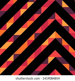Abstract geometric background with lines of colored triangles. Can be used as poster, banner, border, background, Wallpaper, card, print and etc. Eps10 vector.