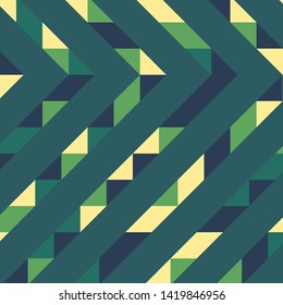 Abstract geometric background with lines of colored triangles. Can be used as poster, banner, border, background, Wallpaper, card, print and etc. Eps10 vector.