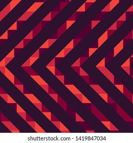 Abstract geometric background with lines of colored triangles. Can be used as poster, banner, border, background, Wallpaper, card, print and etc. Eps10 vector.