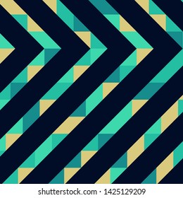 Abstract geometric background with lines of colored triangles. Can be used as poster, banner, border, background, Wallpaper, card, print and etc. Eps10 vector.