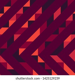 Abstract geometric background with lines of colored triangles. Can be used as poster, banner, border, background, Wallpaper, card, print and etc. Eps10 vector.