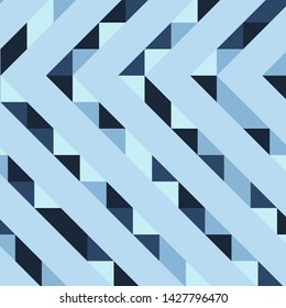 Abstract geometric background with lines of colored triangles. Can be used as poster, banner, border, background, Wallpaper, card, print and etc. Eps10 vector.