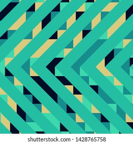 Abstract geometric background with lines of colored triangles. Can be used as poster, banner, border, background, Wallpaper, card, print and etc. Eps10 vector.