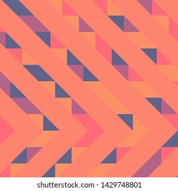 Abstract geometric background with lines of colored triangles. Can be used as poster, banner, border, background, Wallpaper, card, print and etc. Eps10 vector.