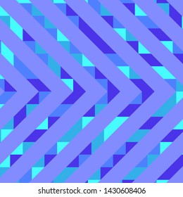 Abstract geometric background with lines of colored triangles. Can be used as poster, banner, border, background, Wallpaper, card, print and etc. Eps10 vector.