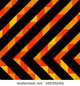 Abstract geometric background with lines of colored triangles. Can be used as poster, banner, border, background, Wallpaper, card, print and etc. Eps10 vector.