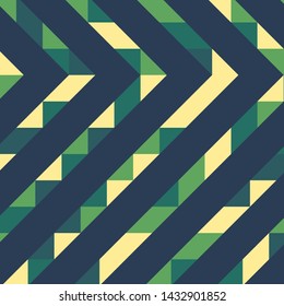 Abstract geometric background with lines of colored triangles. Can be used as poster, banner, border, background, Wallpaper, card, print and etc. Eps10 vector.