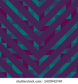 Abstract geometric background with lines of colored triangles. Can be used as poster, banner, border, background, Wallpaper, card, print and etc. Eps10 vector.