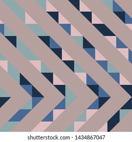 Abstract geometric background with lines of colored triangles. Can be used as poster, banner, border, background, Wallpaper, card, print and etc. Eps10 vector.