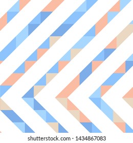 Abstract geometric background with lines of colored triangles. Can be used as poster, banner, border, background, Wallpaper, card, print and etc. Eps10 vector.