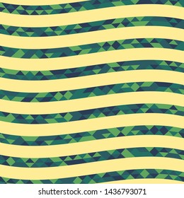Abstract geometric background with lines of colored triangles. Can be used as poster, banner, border, background, Wallpaper, card, print and etc. Eps10 vector.