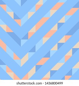 Abstract geometric background with lines of colored triangles. Can be used as poster, banner, border, background, Wallpaper, card, print and etc. Eps10 vector.