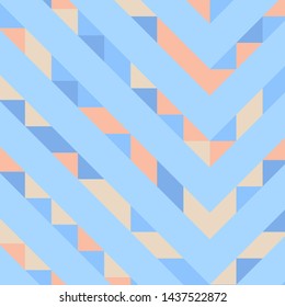 Abstract geometric background with lines of colored triangles. Can be used as poster, banner, border, background, Wallpaper, card, print and etc. Eps10 vector.