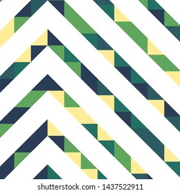 Abstract geometric background with lines of colored triangles. Can be used as poster, banner, border, background, Wallpaper, card, print and etc. Eps10 vector.