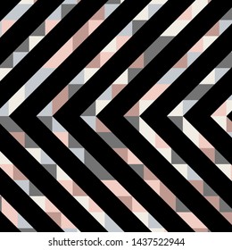 Abstract geometric background with lines of colored triangles. Can be used as poster, banner, border, background, Wallpaper, card, print and etc. Eps10 vector.