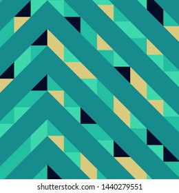 Abstract geometric background with lines of colored triangles. Can be used as poster, banner, border, background, Wallpaper, card, print and etc. Eps10 vector.
